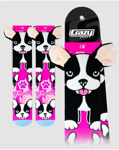 Crazy Skates - Crazy Socks Frenchie Knee-High Socks