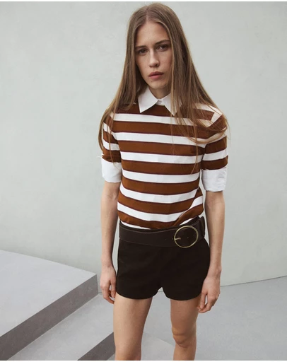 M.N.G - Short-Sleeved Knitted Sweater