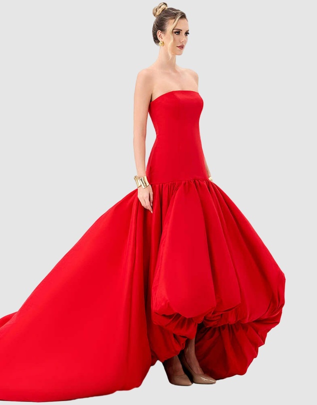 Bariano - Allegra Strapless Balloon Gown