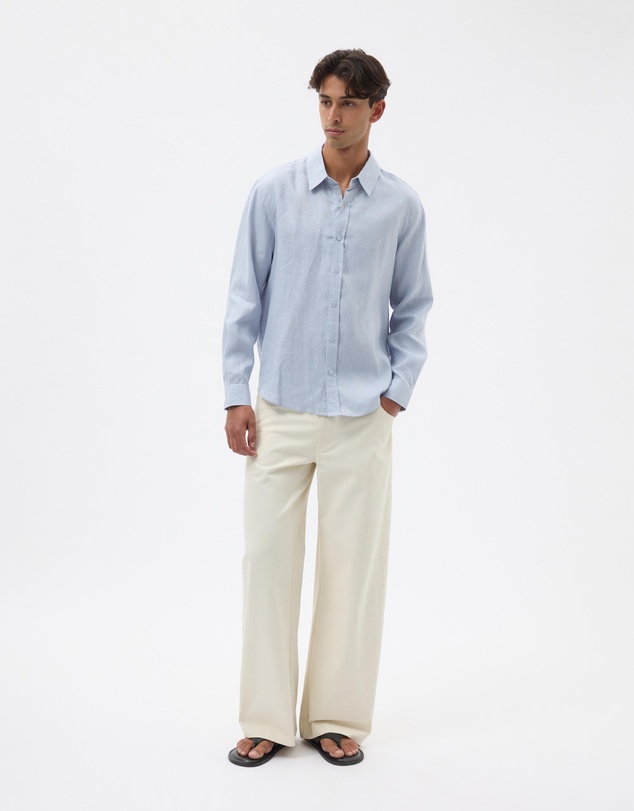 AERE - Euro Resort Linen LS Shirt