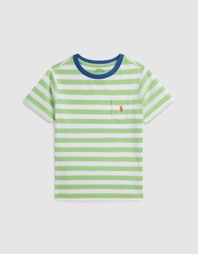 Polo Ralph Lauren - Striped Cotton Jersey Pocket Tee - Babies-Kids