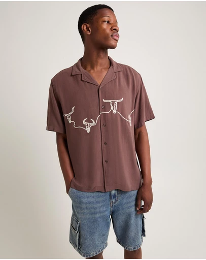 Insight - Ole Western Shorts Sleeve Resort Shirt