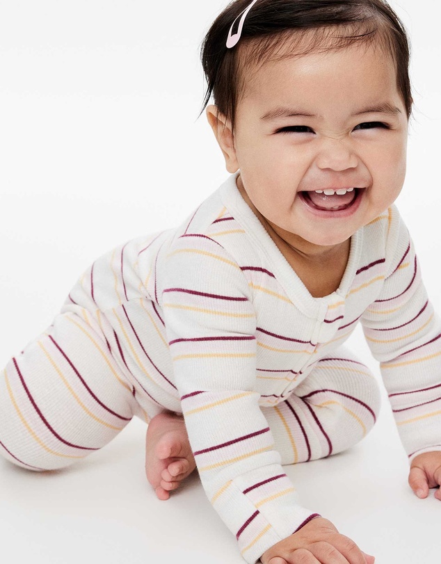 Cotton On Kids - Growie Long Sleeve Zip Romper