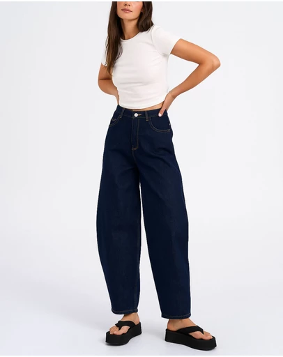 ONLY - Taylor Barrel High Waisted Jeans
