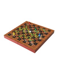 Ambassador - Folding Wood Snakes Ladders Set