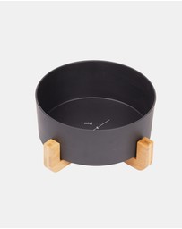 Mog & Bone - Single Bamboo Dog Bowl Black