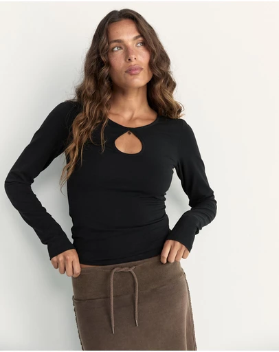 Pinky & Kamal - Beaded Long Sleeve Top