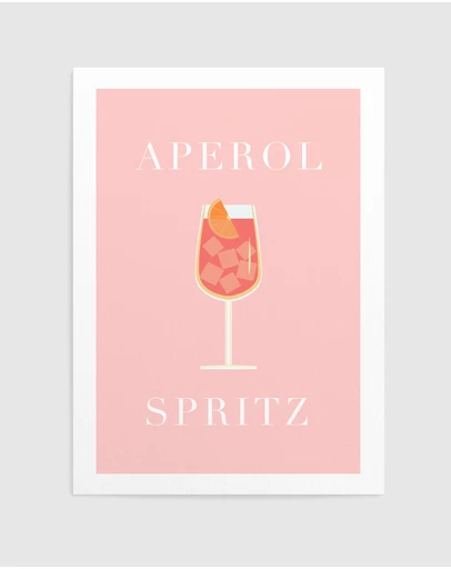 Olive et Oriel - Aperol Spritz Art Print