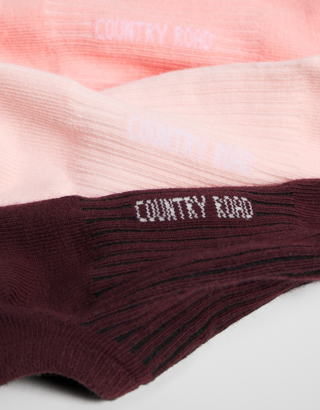 Country Road - Australian Cotton Rib No-show Sock Pack Of 3