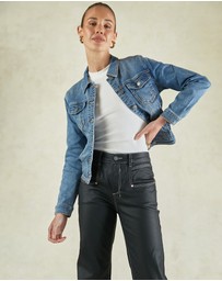 DRICOPER DENIM - Betzy Coated Black High Jeans