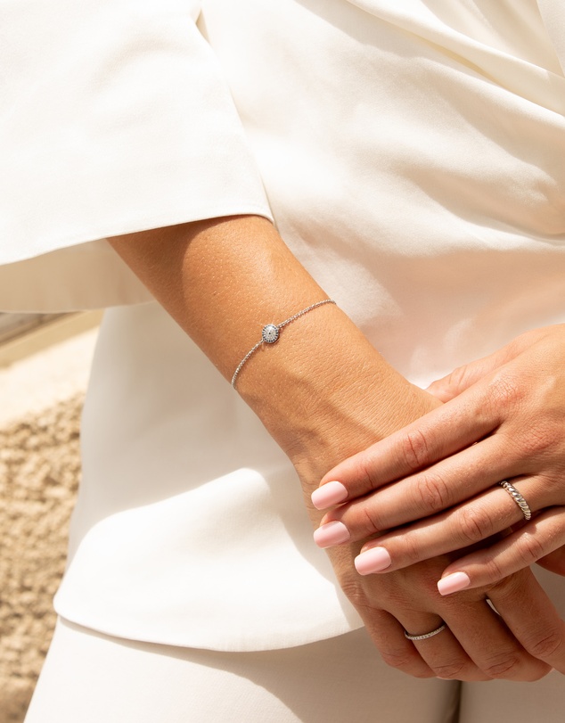 Mestige - Evil Eye Bracelet - Silver Plated