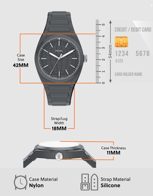 Fossil - Everett Gray Analogue Watch