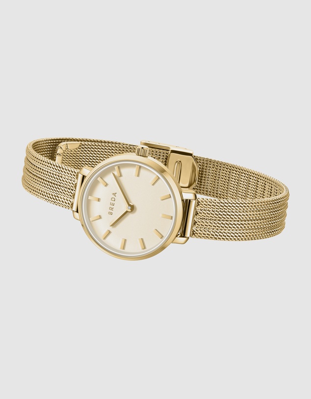 Breda - Beverly Tethered Gold and Metal Bracelet Watch, 25MM