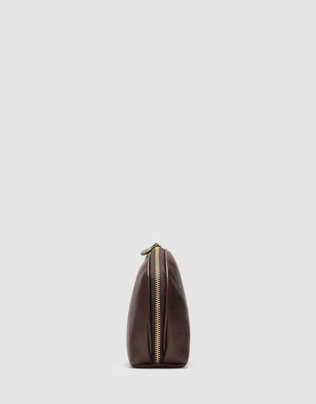 Republic of Florence - Porter Matt Chocolate Leather Pouch