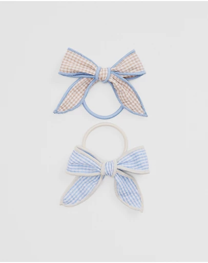 Country Road - Gingham Hairtie Pack Of 2