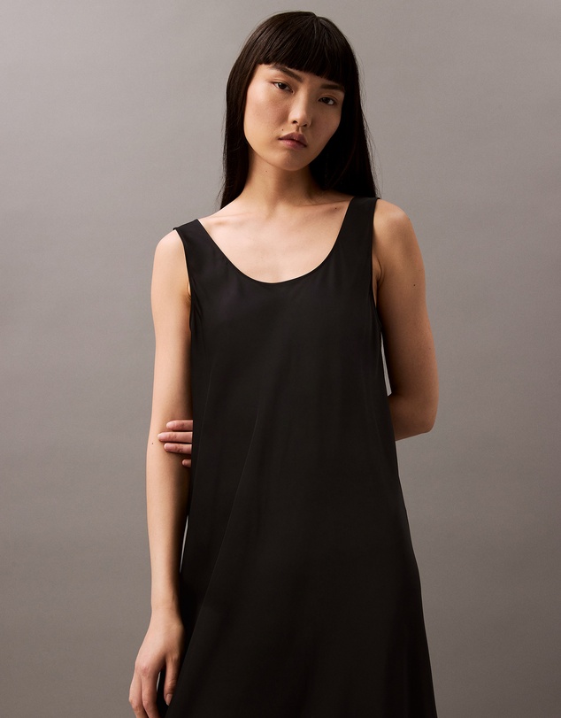 Calvin Klein - Satin Midi Slip Dress