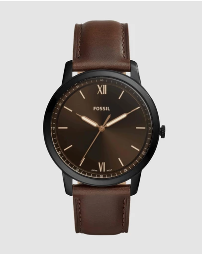Fossil - The Minimalist 3H Brown Analogue Watch