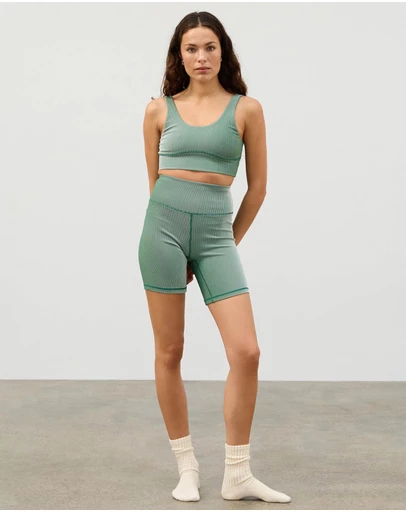 Zulu & Zephyr - Stripe Rib Crop Top