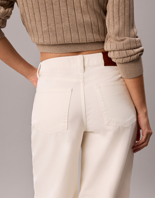 Calvin Klein Jeans - Cotton Twill Wide Leg Pants