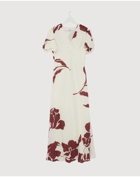 Revibe - Repaired Minima Esenciales Amaya Puff Sleeve Maxi Dress - AU 14