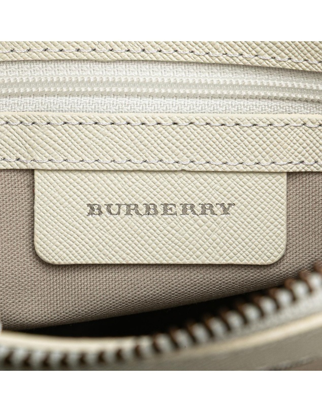 Pre-Loved by Azura Reborn - Pre-Loved burberry Plaid Patterned Crossbody Bag with Adjustable Strap and Top Zip Closure