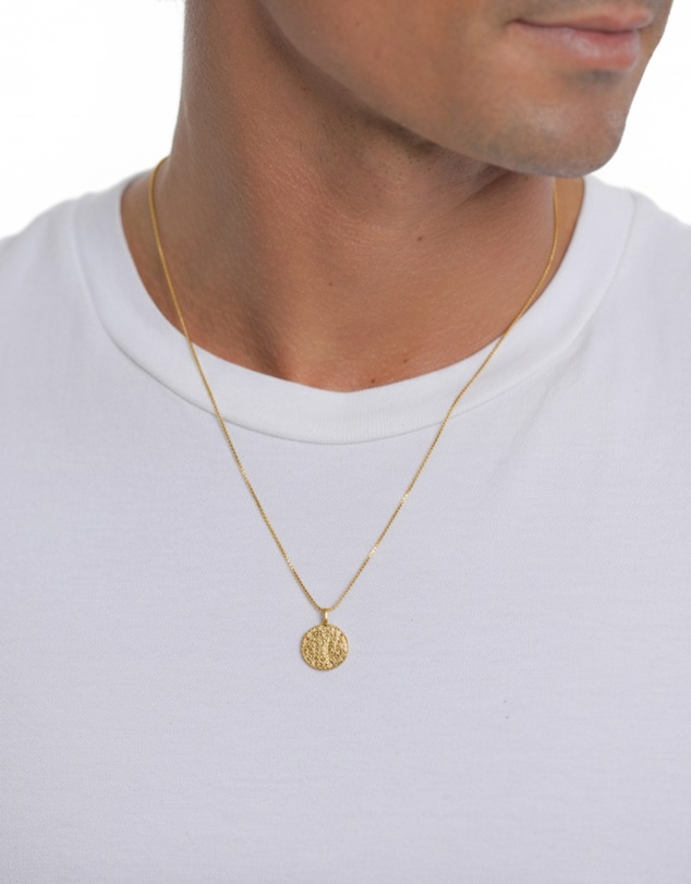 Kuzzoi - ICONIC EXCLUSIVE - Coin Pendant Necklace in Gold-Plated 925 Sterling Silver