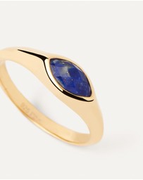 PDPAOLA - Lapis Lazuli Nomad Stamp Ring