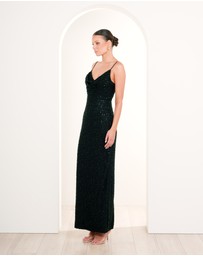 Pilgrim - Lalor Cowl Neck Beaded Gown