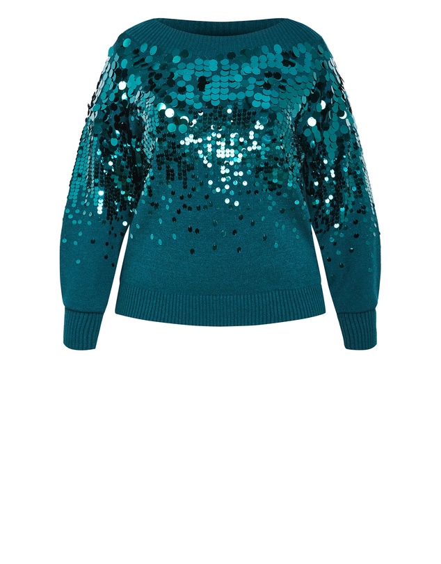 City Chic - Braylin Sequin Jumper
