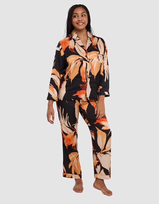 Sans Complexe - Pure Chic Floral Print Viscose Satin Pyjama Pants
