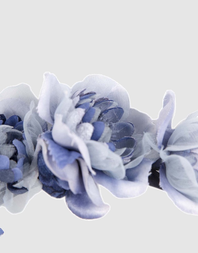 Max Alexander - Blue Flowers Fascinator