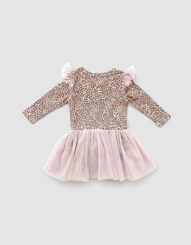 WITH LOVE FOR KIDS - Tulle Flutter Long Sleeve Tutu Onesie - Babies