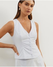 Atmos&Here - Maren Cotton Tie Back Vest Top