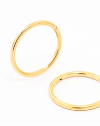 Lovisa - Gold Plated Titanium Sleeper Earrings 12 MM