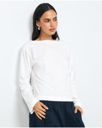 AERE - Boat Neck T-Shirt