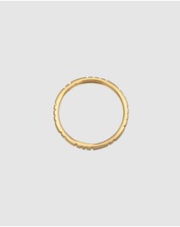 Elli Jewelry - Ring Stack Basic Filigree in 925 Sterling Silver Gold Plated