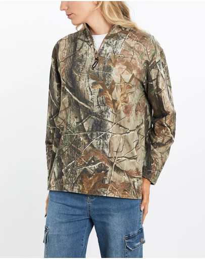 Vintage by The Real Deal - Pre Loved - Vintage Realtree Camo Quarter Zip Sweatshirt