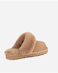 Ozwear Connection Uggs - Ugg Slippers Premium Australia Sheepskin Unisex Scuffette Suede