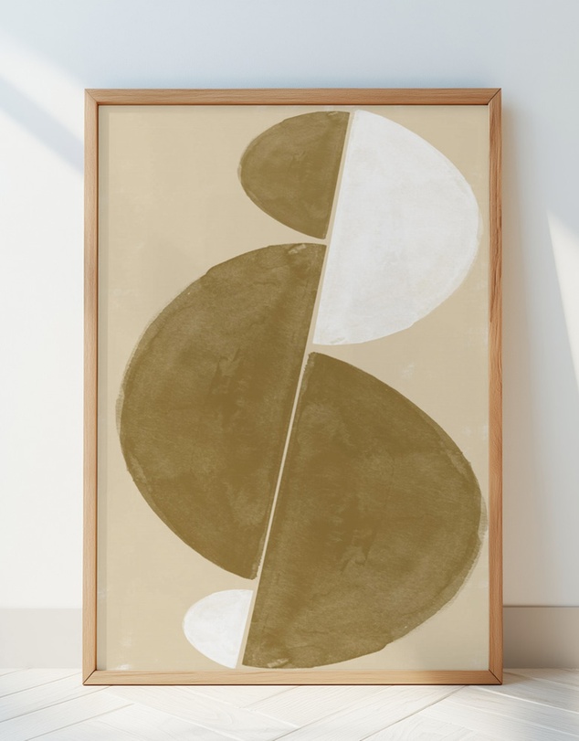 Olive et Oriel - Interaction Balance No.3 by The Miuus Studio Art Print