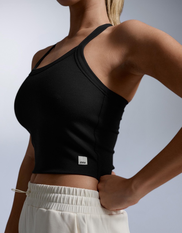 2XU - Fluid Tencel Rib Crop Singlet