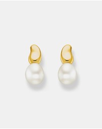 THOMAS SABO - THOMAS SABO Ear Studs with Freshwater Pearl Drop in Gold