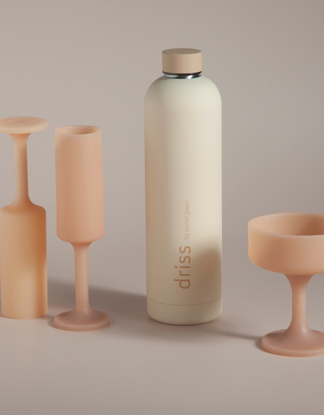 porter green - seff | silicone unbreakable champagne flutes