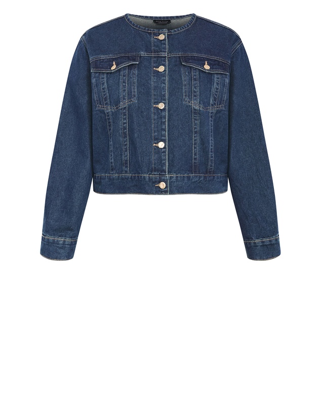 City Chic - Plus sizeTalia Denim Jacket - dark wash