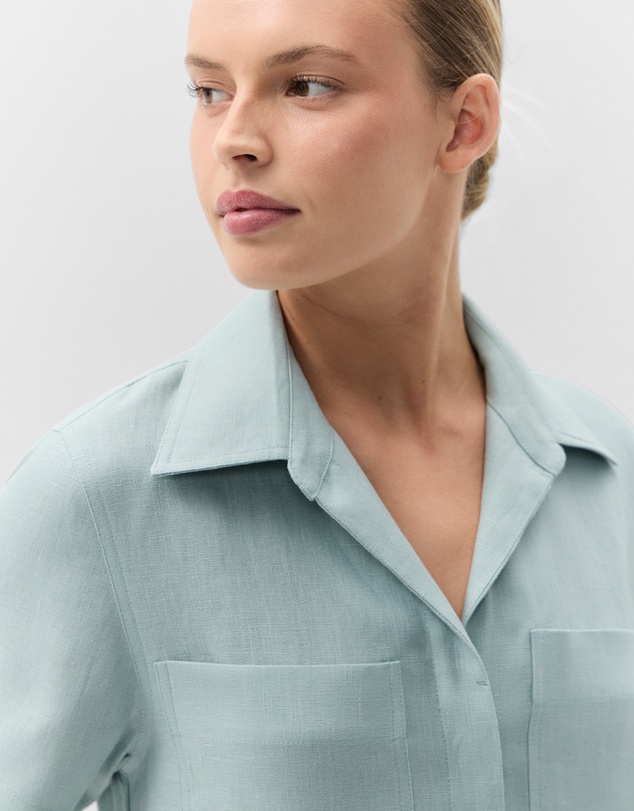 UNISON - Collared Linen Dress