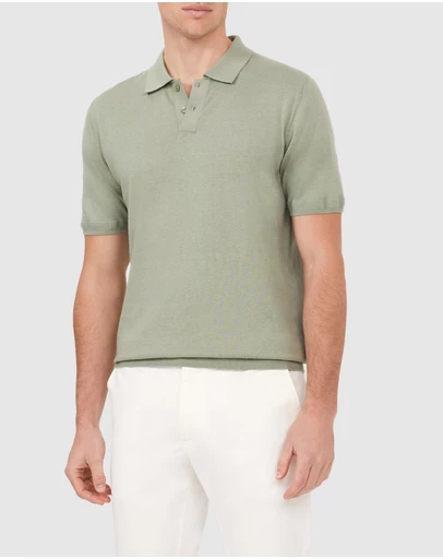Van Heusen - Cotton Silk Knitted Polo