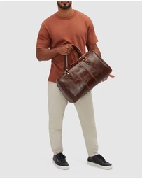 Republic of Florence - Albertis Piccolo Brown Leather Duffle