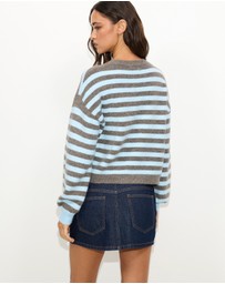 Dazie - Kira Stripe Cardigan