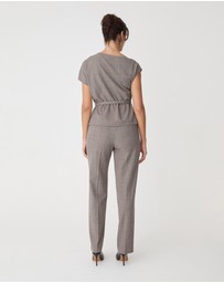 Forcast - Loretta Straight Check Pants