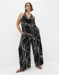City Chic - Shania Bloom Print Cowl Neck Top