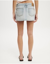 Cotton On - Micro Low Denim Skirt